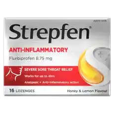 Strepfen Anti-Inflammatory Lozenges Honey & Lemon 16s