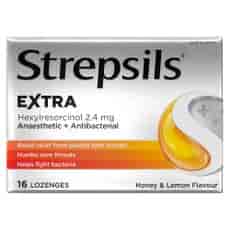 Strepsils Extra Honey and Lemon  Flavour Anaesthetic Lozenges