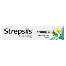 Strepsils Herbal Cough Lozenges Fresh Menthol