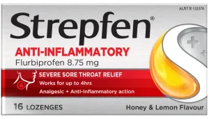 Strepfen Anti-Inflammatory Lozenges Honey & Lemon 16s