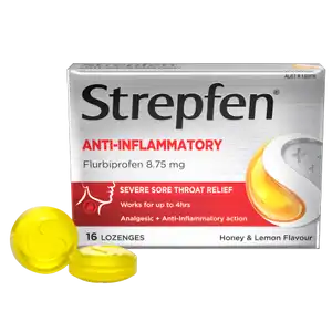 Strepfen Anti-Inflammatory Lozenges Honey & Lemon 16s