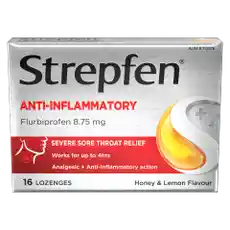 Strepfen Anti-Inflammatory Lozenges Honey & Lemon 16s