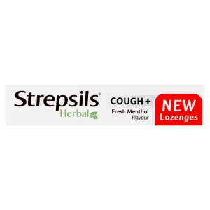 Strepsils Herbal Cough Lozenges Fresh Menthol