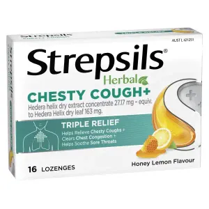 Strepsils Herbal Chesty Cough+ Lozenges