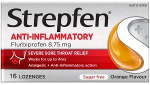 Strepfen Anti-Inflammatory Sugar Free Orange 16 Lozenges