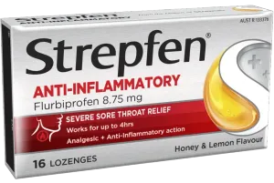 Strepfen Anti-Inflammatory Lozenges Honey & Lemon 16s