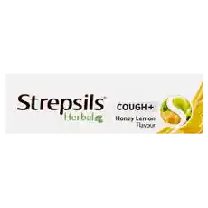 Strepsils Herbal Cough Lozenges Honey Lemon