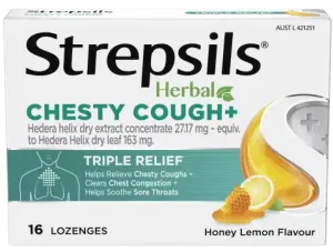 Strepsils Herbal Chesty Cough+ Lozenges